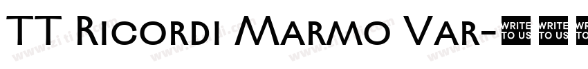 TT Ricordi Marmo Var字体转换 TT Ricordi Marmo Var字体转换